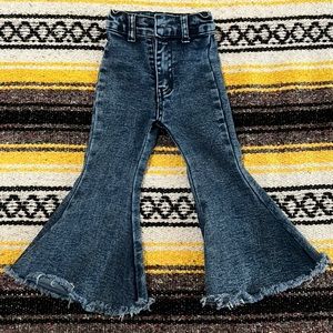 Acid wash toddler bell bottoms!!! So adorable 😍